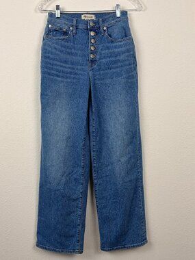 NWOT Madewell Women's Perfect Vintage Wide Leg Button Fly Jean 25